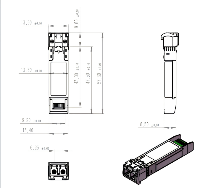 25G光模块尺寸